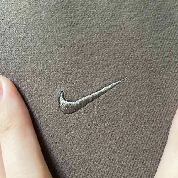 Nike Fold Over Cotton Flare Yoga Pants - Picture 3 of 4